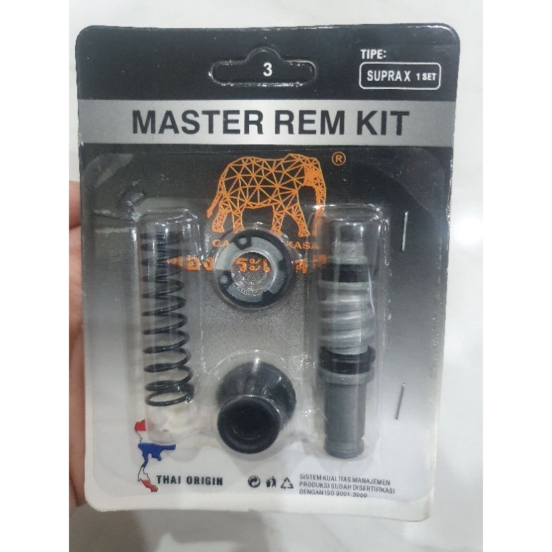 MASTER REM KIT MOTOR SUPRA SUPRA X KARET MASTER REM THAI ORIGIN ASLI KUALITAS ASLI THAILAND