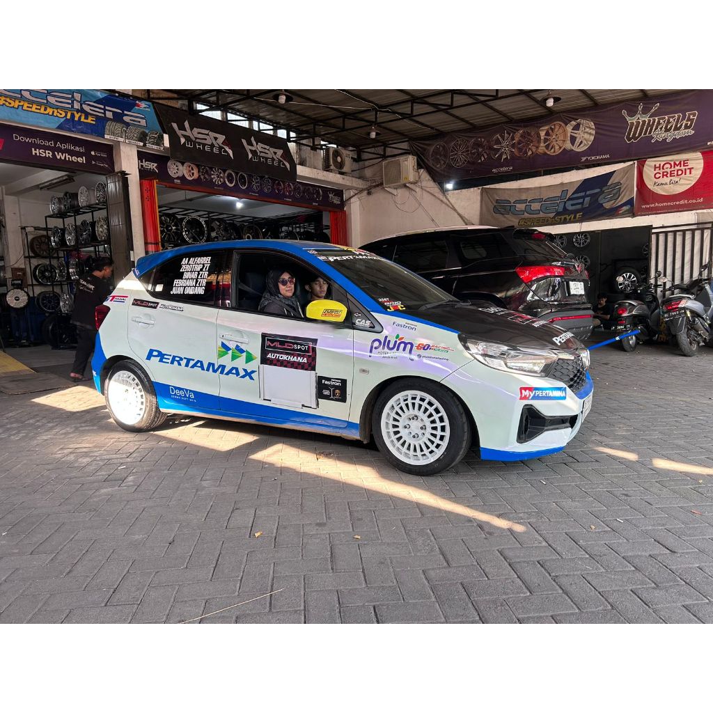 VELG R15 VELG RALLY RACING RING 15 HSR FUTBULS DOBEL PCD 4 PNP VELG AGYA BRIO AVANZA