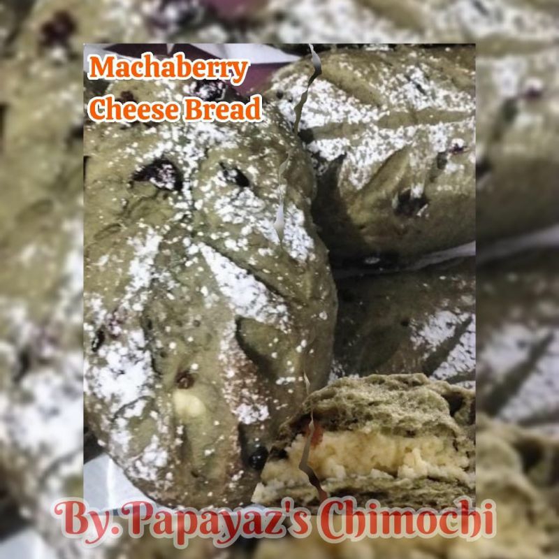 

Matchaberry Cheese Bread