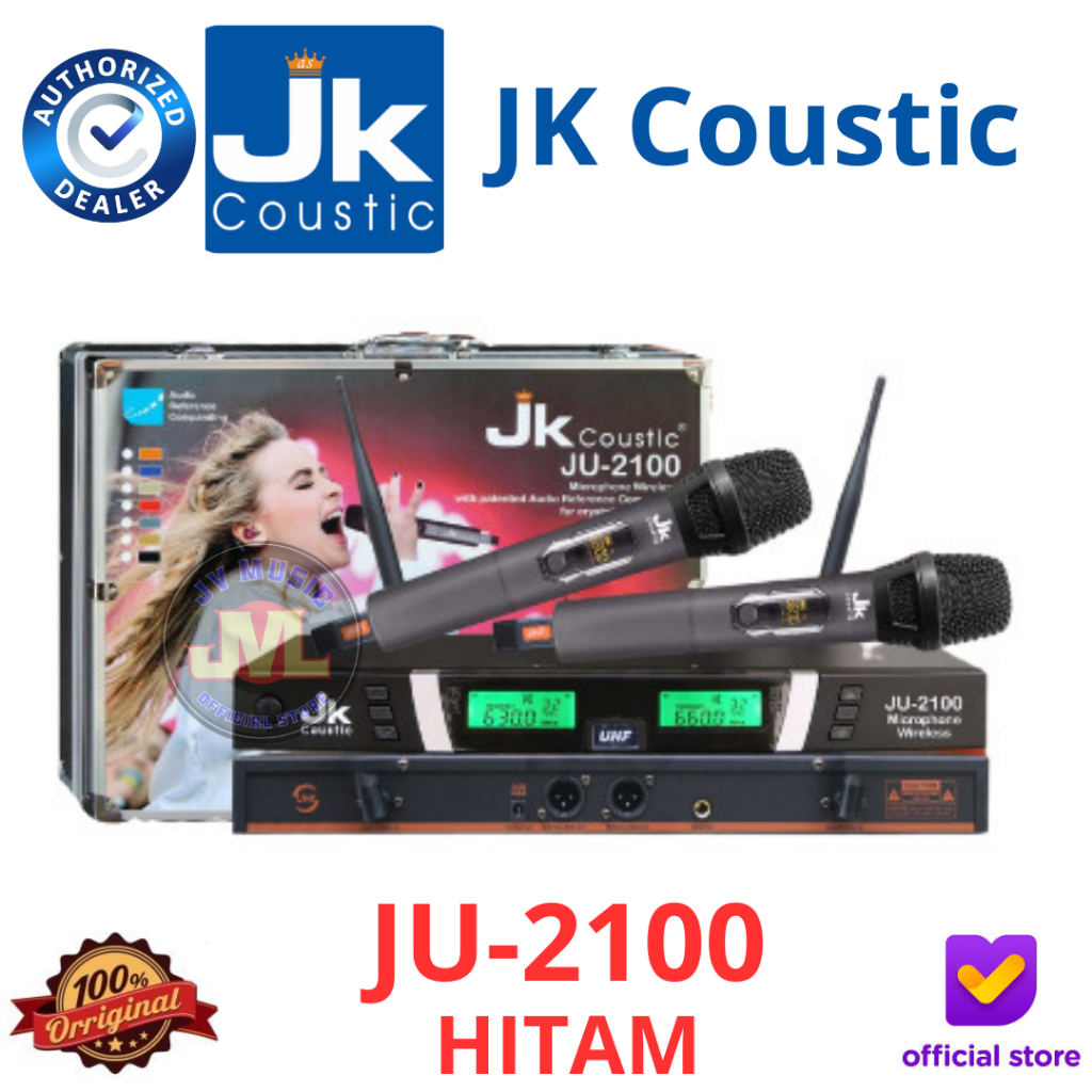 JK Coustic JU2100 Dual Handheld Microphone Wireless JK Coustic JU-2100
