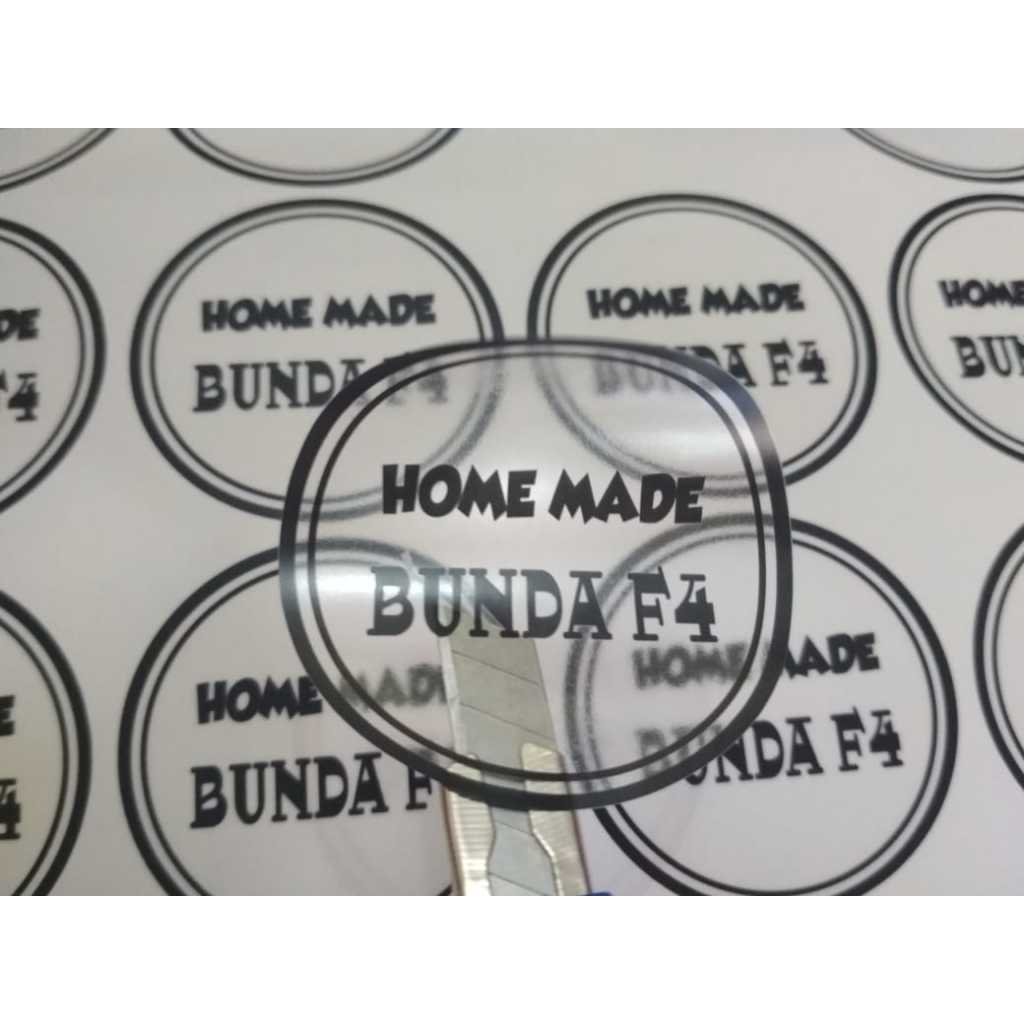 

Stiker Cutting TRANSPARAN/BENING potong Pola bentuk Anti Air