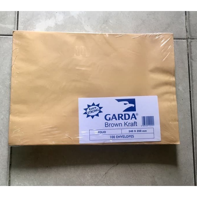 

KODE PRODUK KL6OD4796 Amplop Coklat Ukuran Folio F4 Isi 1 lembar Merk Garda