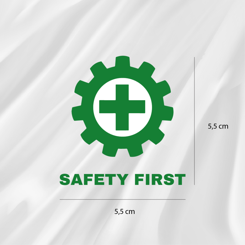 PATCH STIKER SABLON BAJU Logo Setrika | cetak DTF Sablon iron patch setrika | LOGO SAFETY FIRST