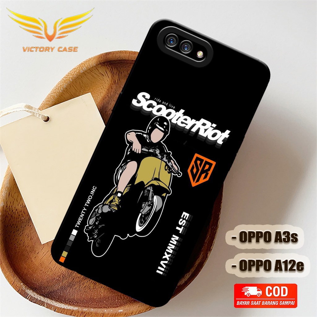 New Vespa Case - Softcase Oppo A3S / A12e Terbaru - Case Hp Oppo A3S / A12e - Casing Oppo A3S / A12e