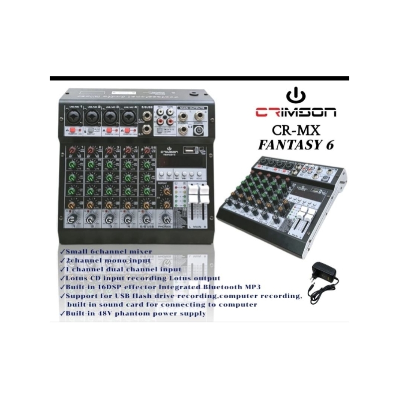 Mixer Audio 6 channel Mixer CRIMSON-MX FANTASY 6 ORIGINAL