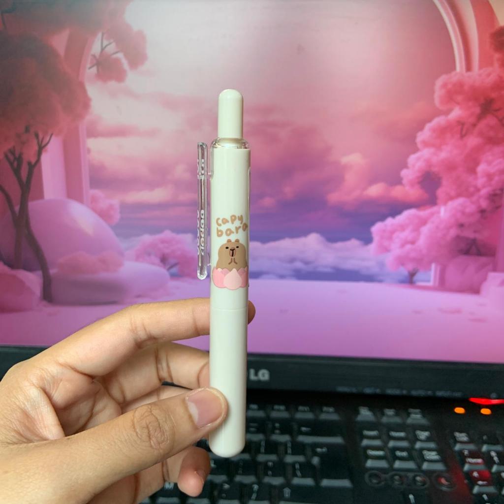 

Gramedia - Languo Press Gel Pen Dodoo Capybara Black D1011 - Jz