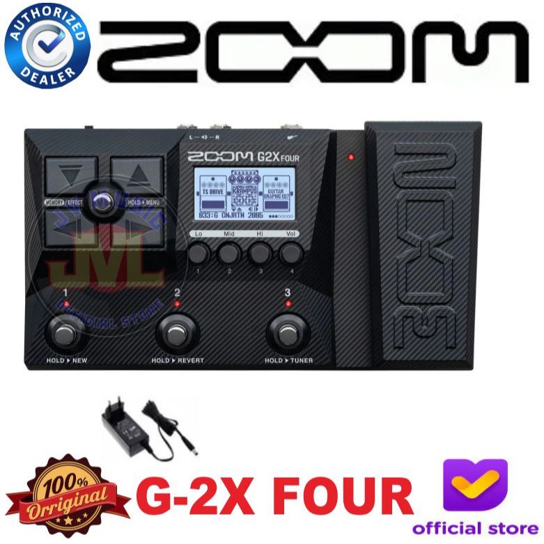 Zoom G2X Four Multi effects Processor with Expression Pedal Zoom G-2x Four