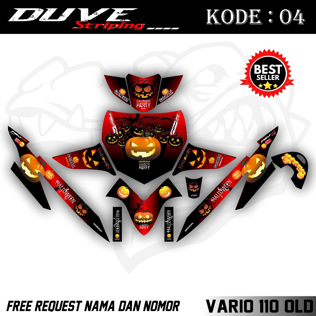 Decal Vario 110 Old Full Body - Stiker Decal Vario 110 Old. DV.04