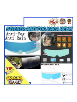 Stiker Helm Anti Embun Anti Air Anti Fog Kaca Helm Anti Air Hujan Dan Embun Sticker Helm Anti Air