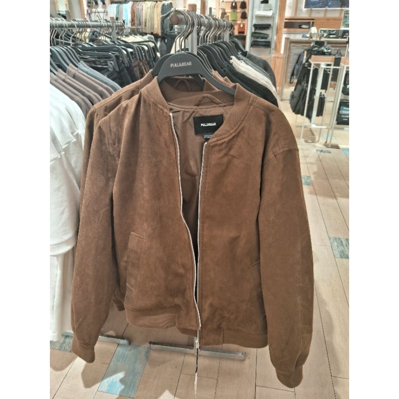 Jaket Suede Pull and Bear Original New