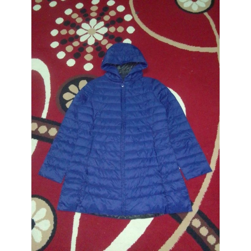 Jacket Gelembung Cacing Women's | Gelembung Jacket Biru Preloved