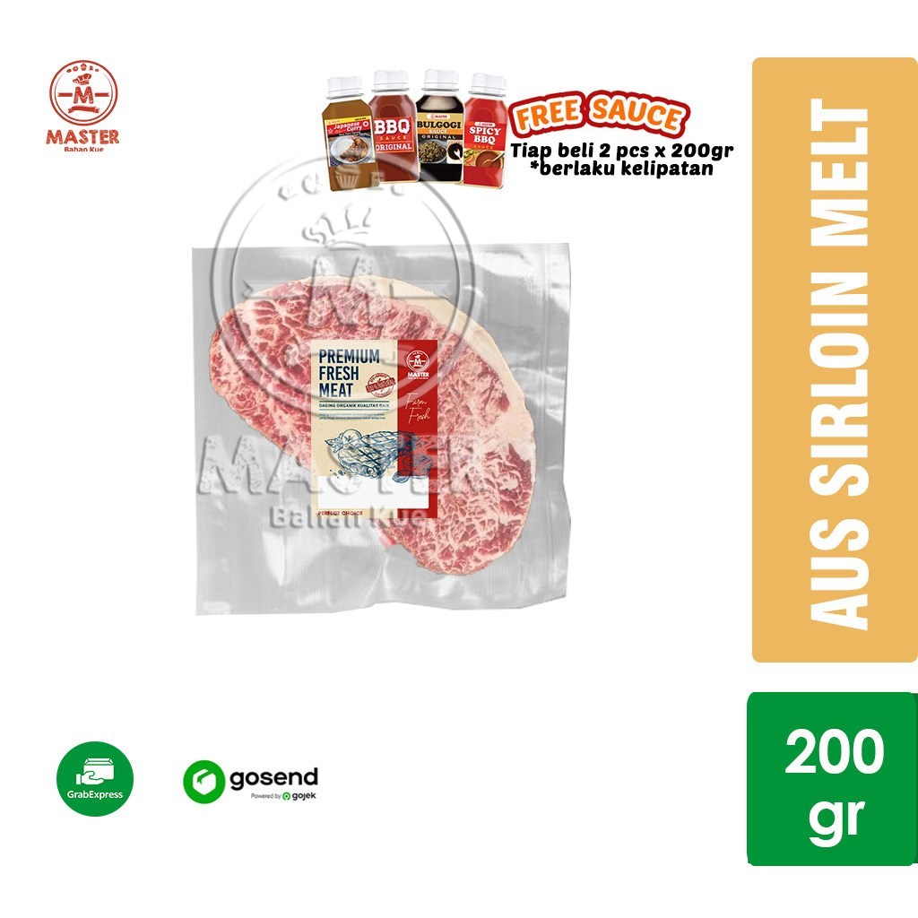 

Daging Steak AUS Sirloin Meltique Premium Beef 200gr [KHUSUS INSTANT]