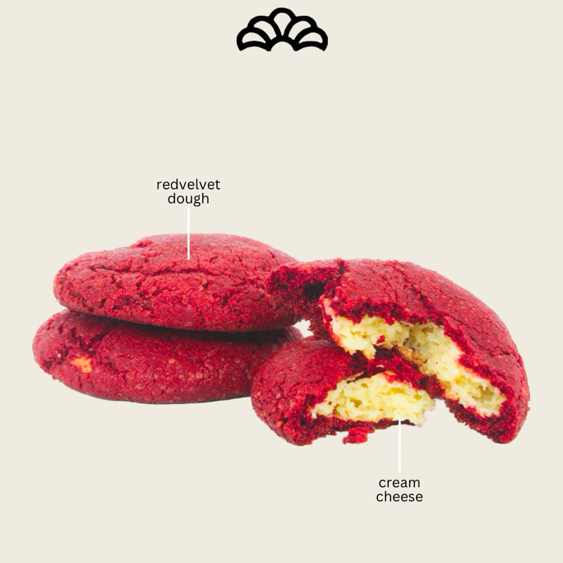 

Redvelvet Cream Cheese Chewy Cookie - Regular