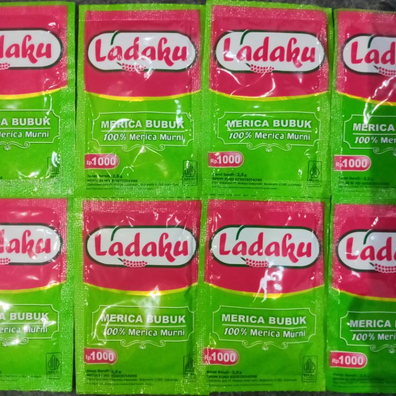 

[per pcs] Ladaku Merica Bubuk 100% Merica Murni 2,5 Gram 1000 an Seribuan Renceng Renteng Sachet Ecer