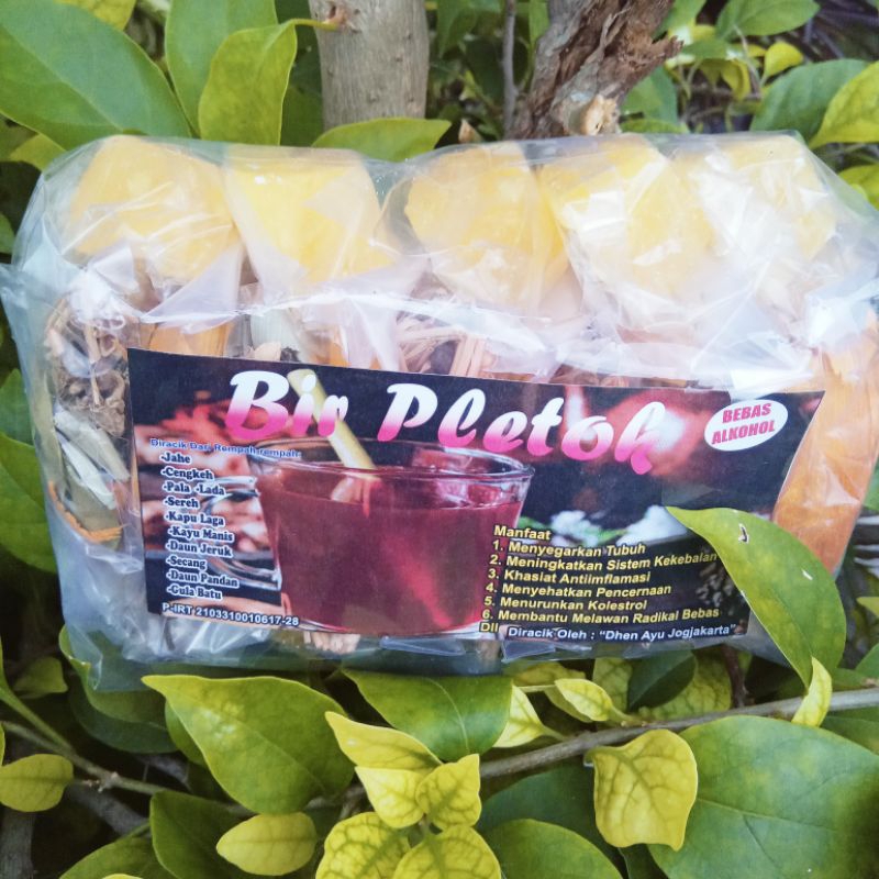 

paket 10gelas Bir Pletok komplit + gula tinggal seduh