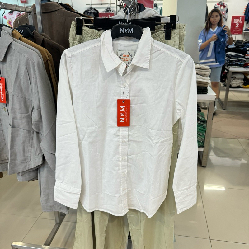 SALE Kemeja Putih Wanita NOVEL MICE (S-XXL)