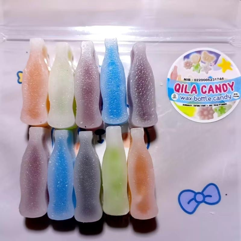 

Ay00! Berhadiah emas Qila Wax Bottle candy Permen lilin / sarang lebah