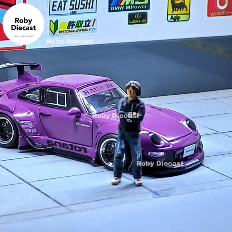 Kepopic Figure Akira Nakai RWB 1/64 Custom Miniature