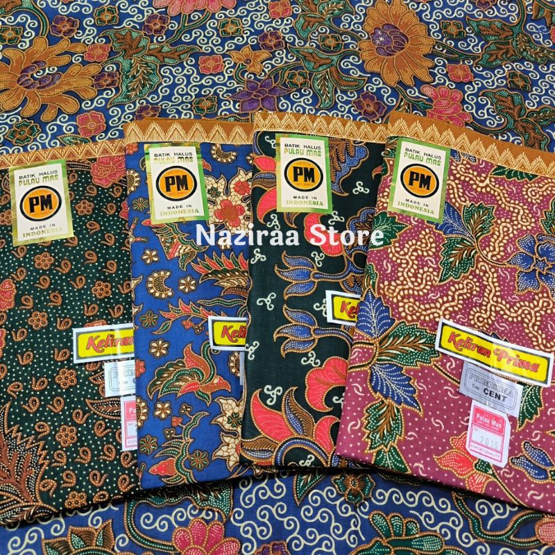 Kain Panjang Batik PM Pulau Mas Cap Cent Kain Jarik Melahirkan Persalinan Samping Kebat Katun Halus
