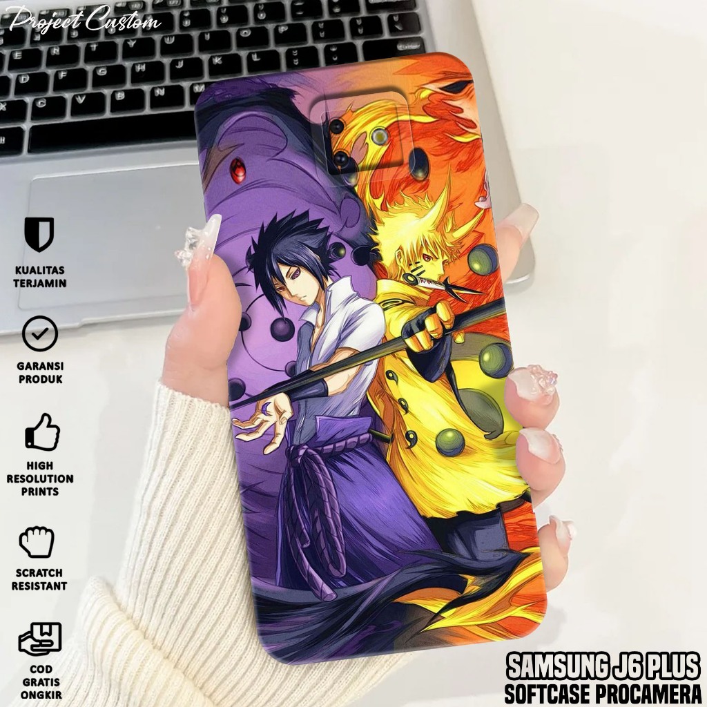 Softcase SAMSUNG J6 PLUS - Case Hp SAMSUNG J6 PLUS ( Anime NRT ) Silikon Hp SAMSUNG J6+ - Casing Hp 
