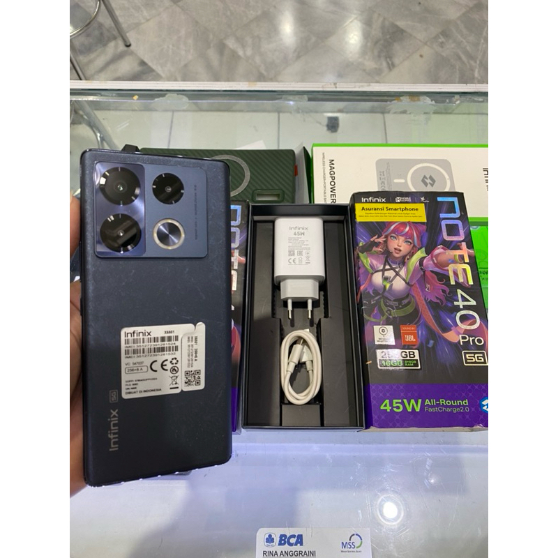 Infinix Note 40 PRO 5G 8GB/256GB Second Fullset