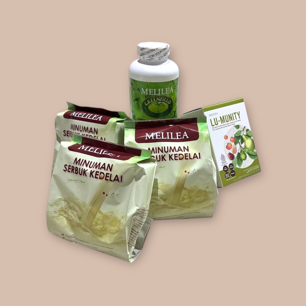 

Paket berisi Greenfield Organic, Soya Organic, dan Lumunity