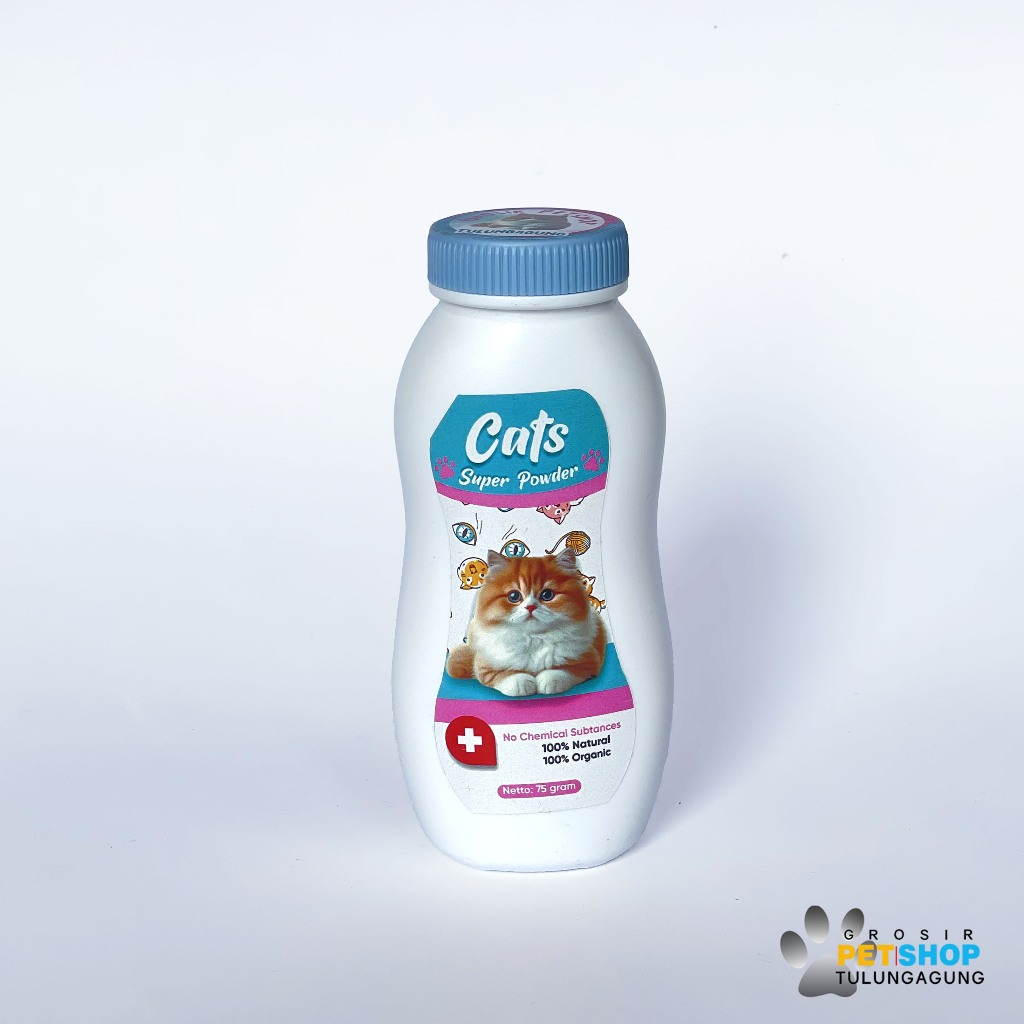 Cats Super Powder Bedak Wangi Anti Jamur Untuk Kucing 75gr