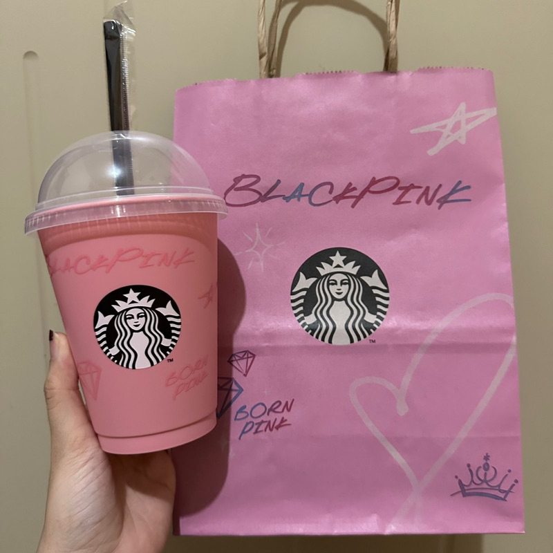NEW Tumbler Starbucks × Blackpink Reusable Cup Limited Edition Original Starbucks Tumbler