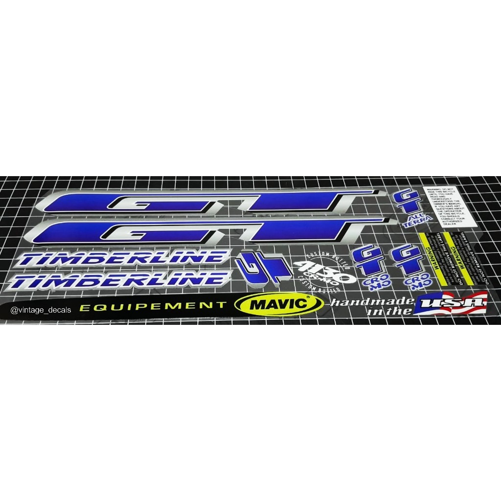 decals replacement GT TIMBERLINE