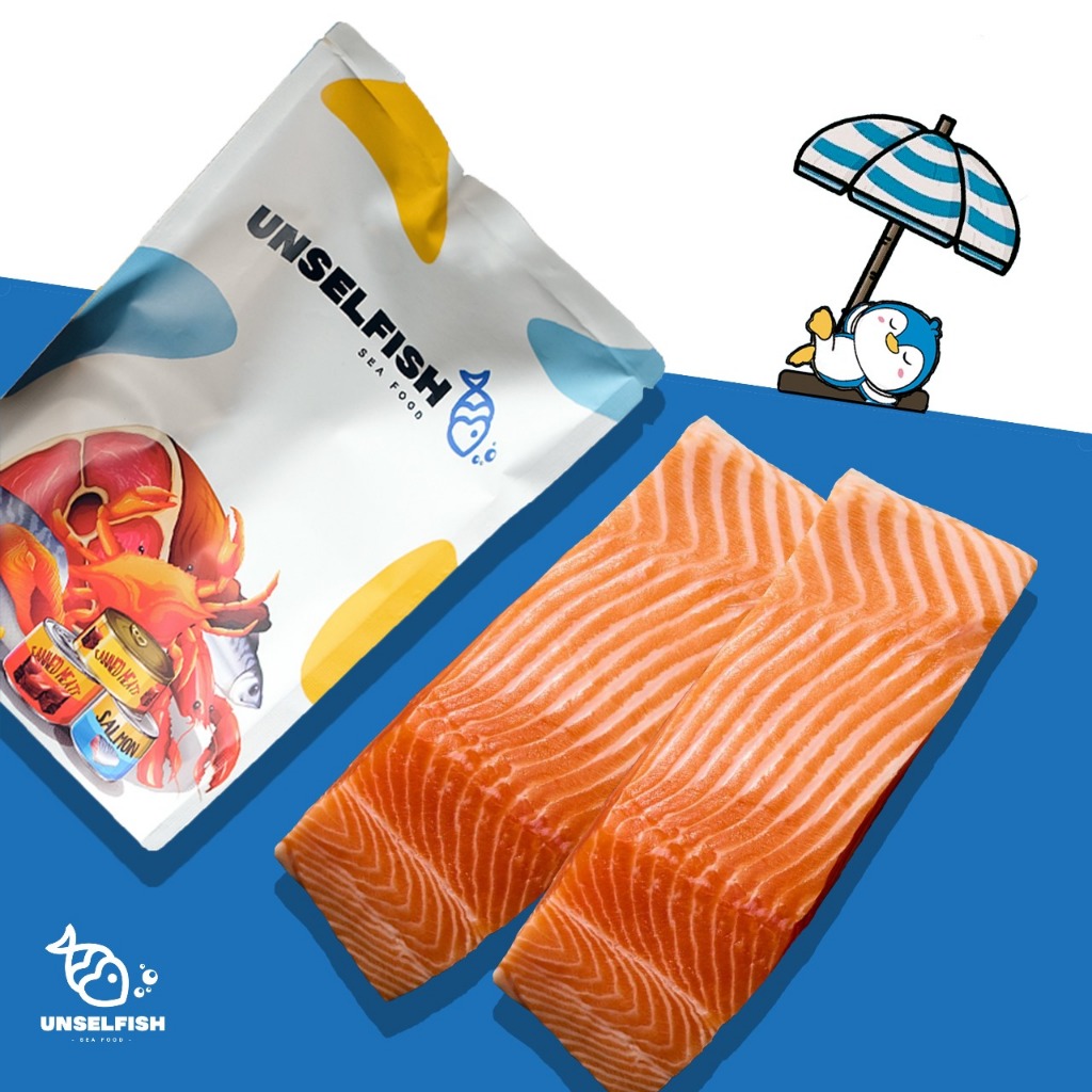 

Wild Caught Pacific Salmon Premium Sashimi Grade Fillet / Ikan Salmon Fillet Sashimi Grade - 180 gr