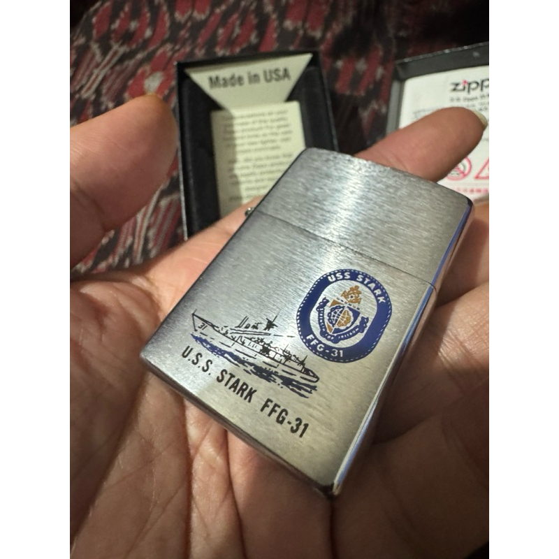 ZIPPO USS STARK FFG 31 NOS 2003 BOTTOM INSERT AKUR