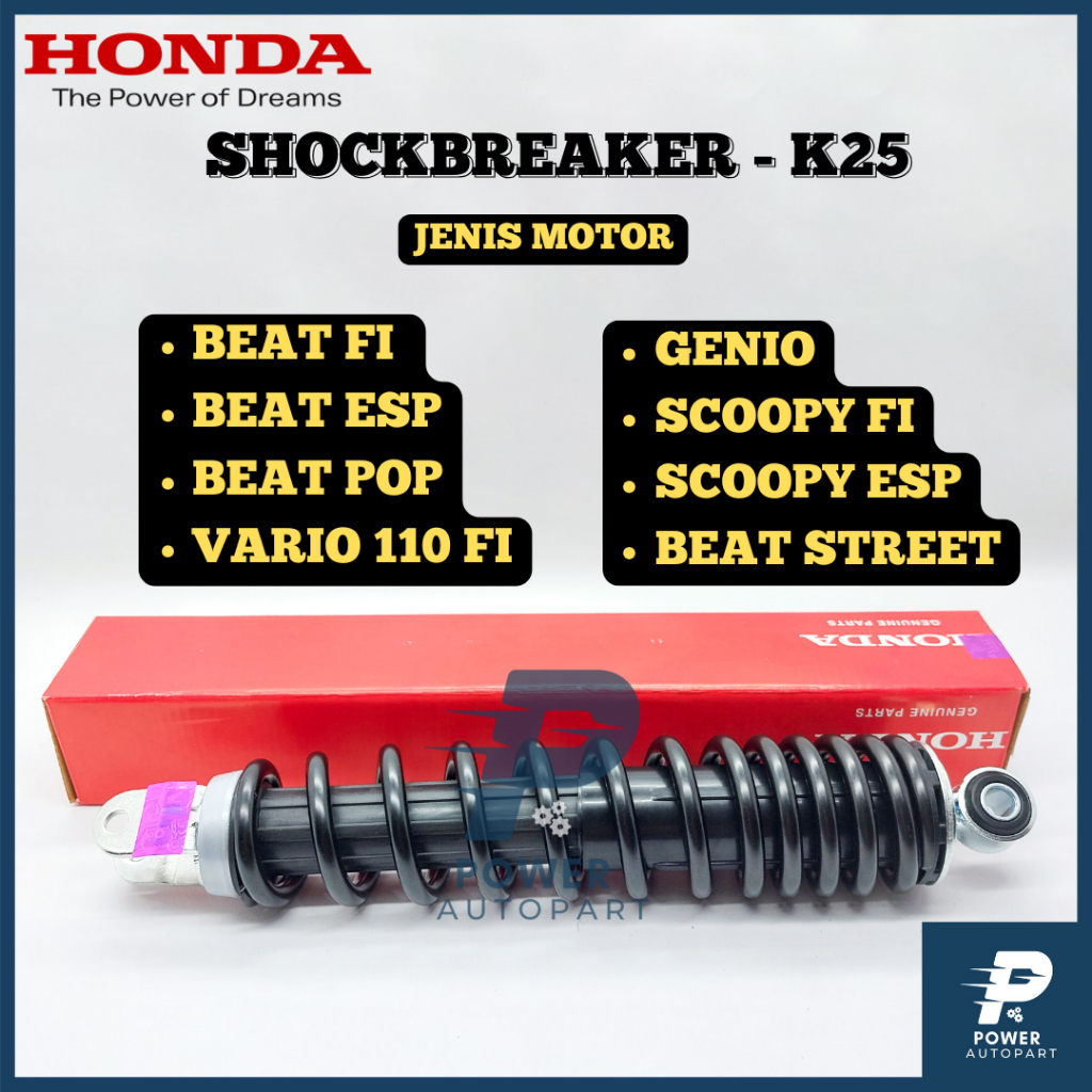 Shockbreaker Honda Beat Fi, Beat Street, Scoopy Fi, Vario 110 Fi, Spacy Fi Orriginal - K25 / KZL