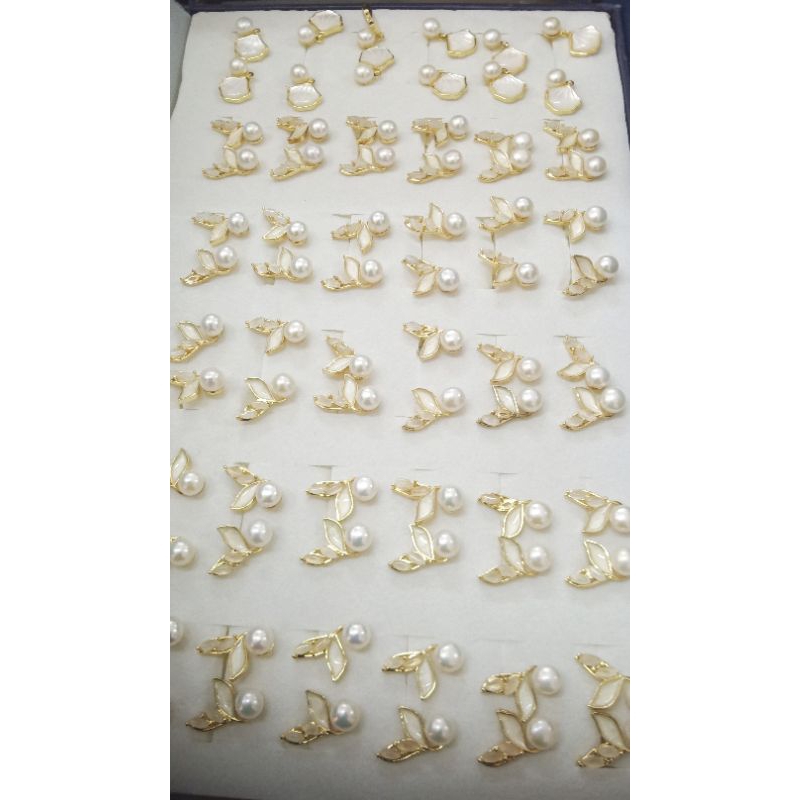 Giwang mutiara air tawar asli || giwang mutiara lombok