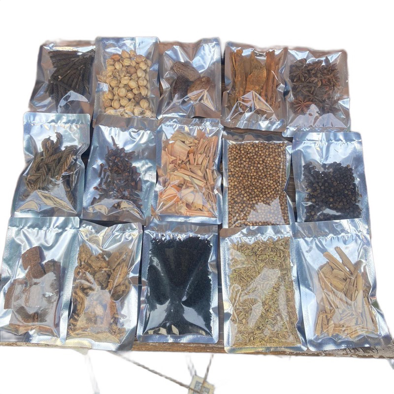 

bumbu remph dapur masak lengkap bahan masakan rempah kering