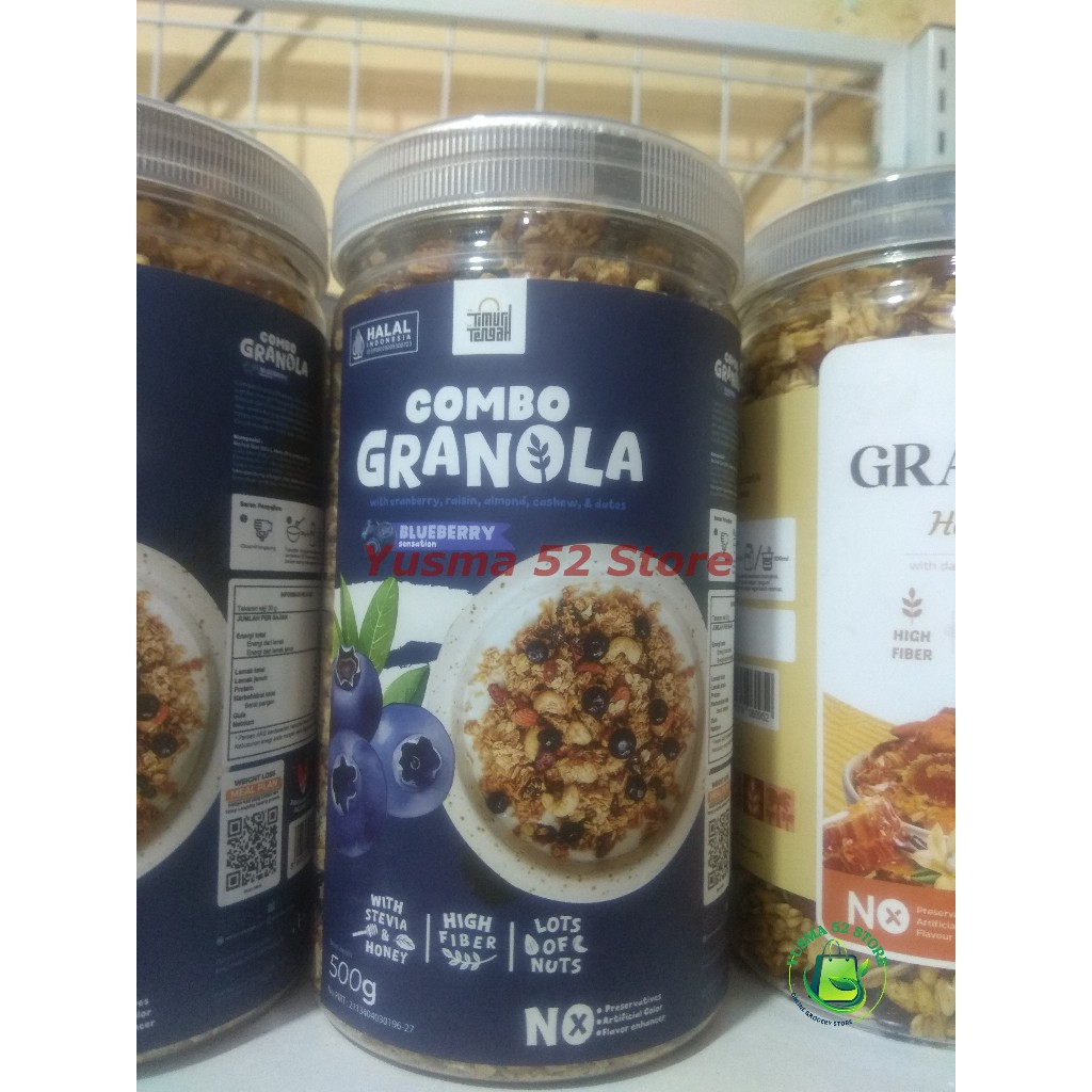 

Grainnola Blueberry 500gr Timur Tengah Sereal Makanan Sarapan Sehat