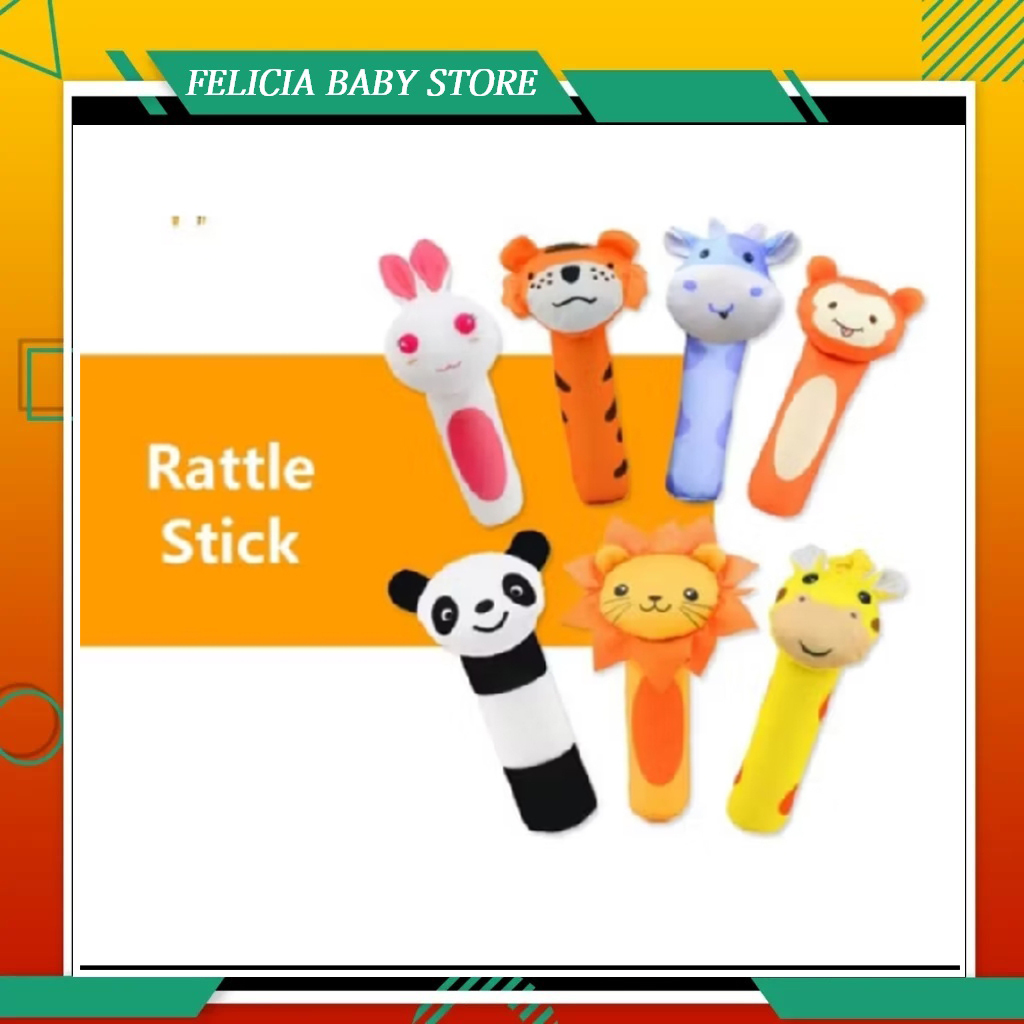 Mainan Rattle Stick Bayi Mainan Tangan Bayi Bunyi Lucu
