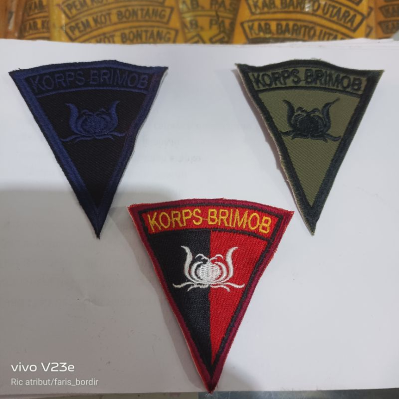 BET BORDIR LOGO LAMBANG BRIMOB/LOGO BAJU PDL KORPS BRIMOB
