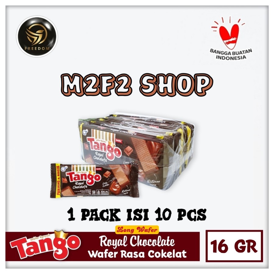 

Tango Wafer Royal Chocolate | Krim Cokelat Sachet - 16 gr (Kemasan 1 Renceng)