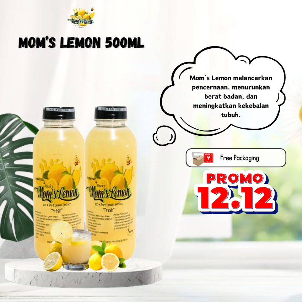 

Sari lemon Fresh Murni 100% [500 ml] - Mom's Lemon