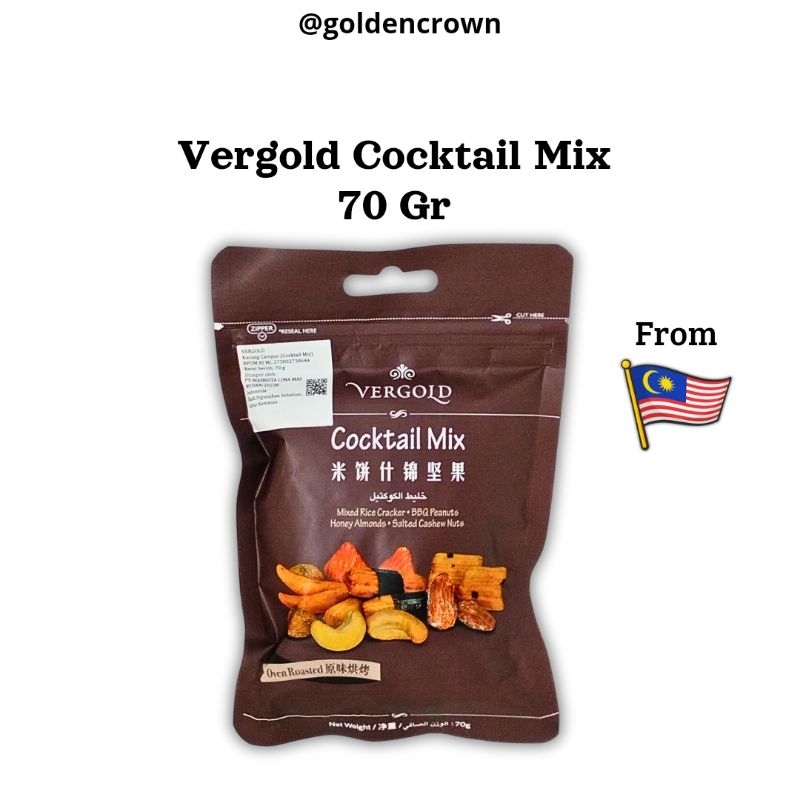 

Vergold Kacang Cocktail Mix | Kacang campur 70g