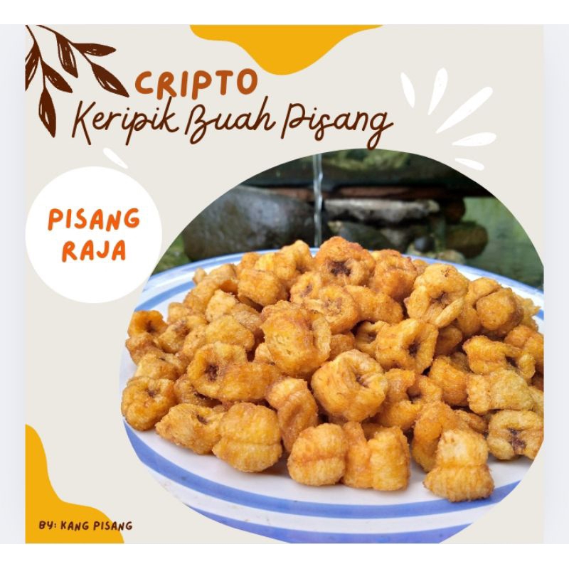 

CRIPTO Keripik Buah Pisang Raja Crispy Vacuum Frying 500 Gram, Keripik Buah Pisang Original Tanpa Bahan Tambahan Pemanis atau Pewarna. Keripik CRIPTO sehat karena di proses pada suhu rendah,tidak menghilangkan kandungan Gizi pada pisang