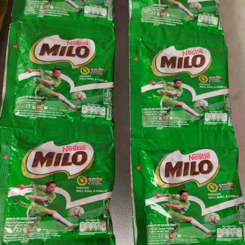 

susu milo 1renceng isi 10bungkus