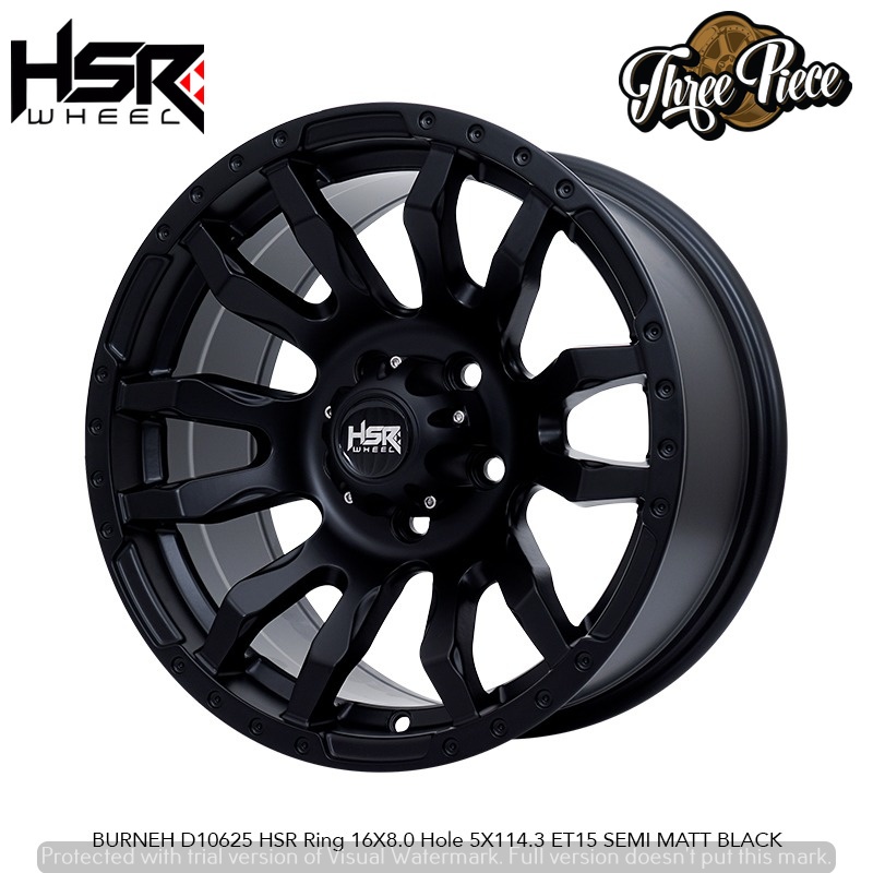 Velg Mobil Offroad HSR BURNEH R16 buat Innova Rush Terios CRV Xtrail GrandVitara Grandmax DLL