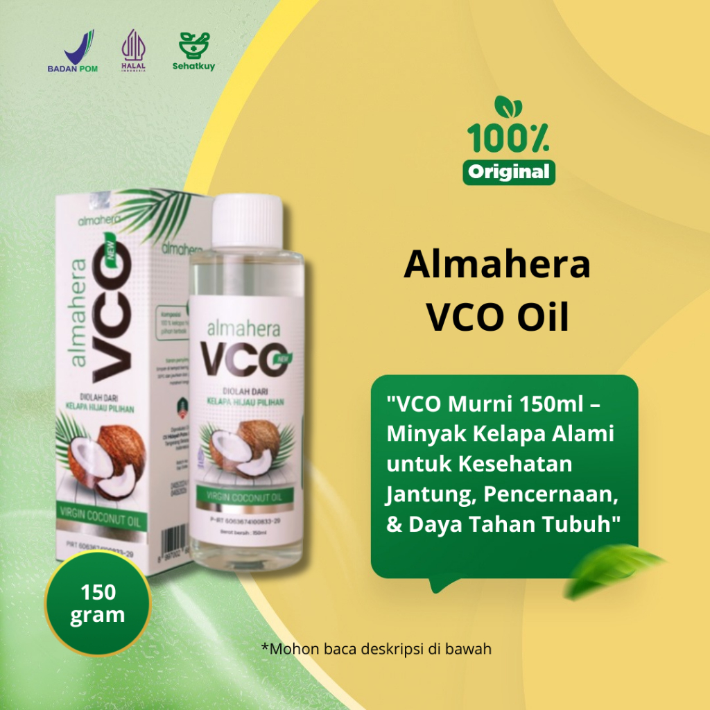 ALMAHERA  Minyak Kelapa VCO Original Premium Coconut Oil Premium 150ml