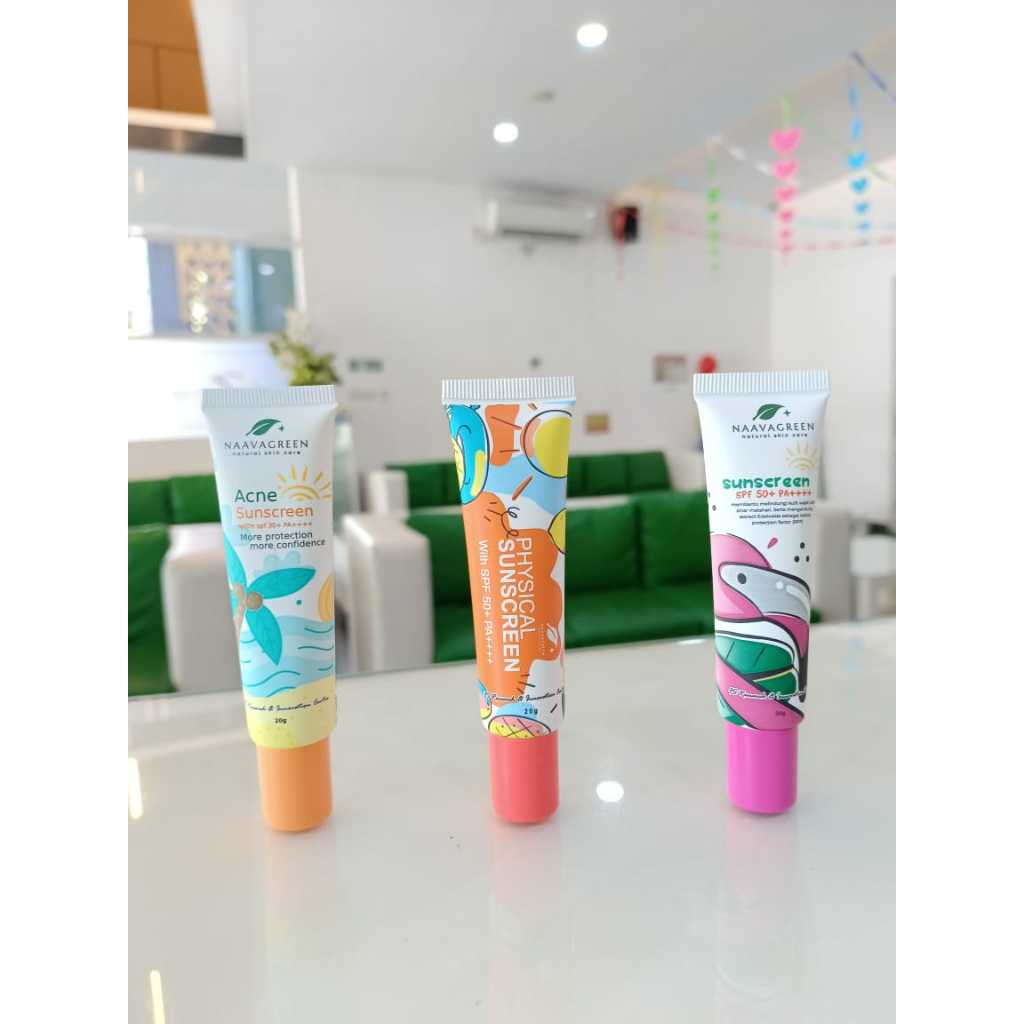 100% ORIGINAL NAAVAGREEN SUNBLOCK TIRAI | NG-SUNSCREEN | NAAVAGREEN ACNE SUNSCREEN | NG-PHYSICALSUNS