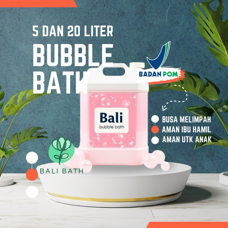 [Grosir] Bali Bath Bubble Bath Frangipani Ukuran 5 Liter dan 20 Liter - Mandi Busa Berendam Busa Ban