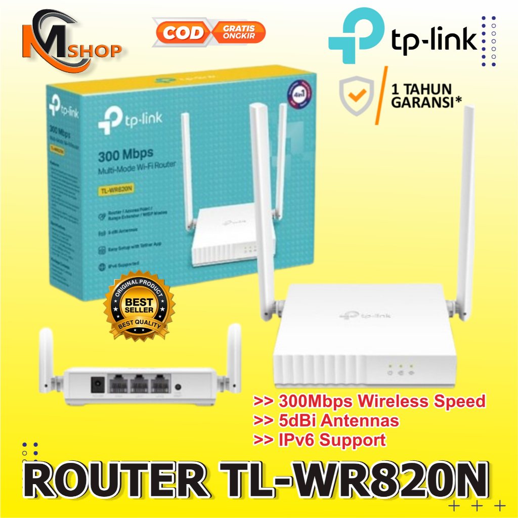 Wifi Extender TP Link TL WR820N Wireless Router / TP-Link TL-WR820N