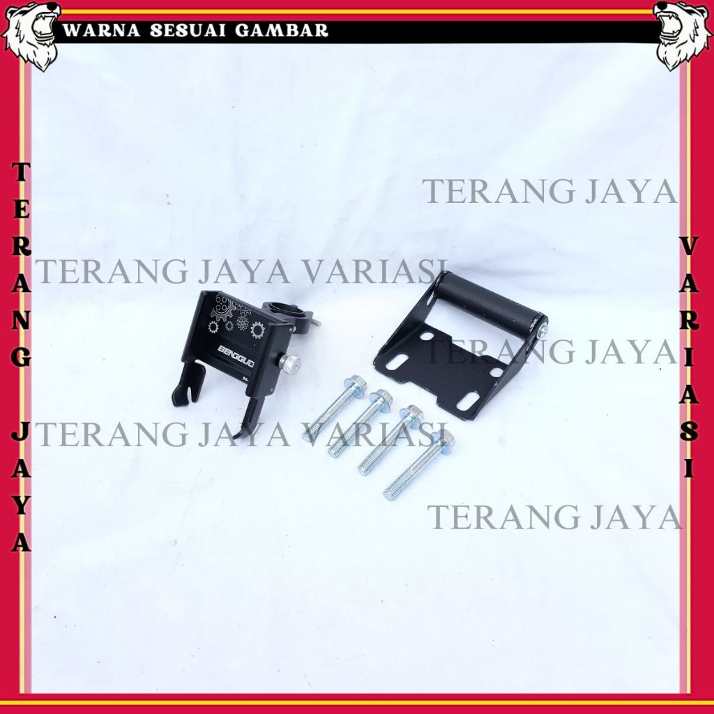 PAKET HOLDER GPS HP PCX LOKAL 150 160 PHONE HOLDER BG ALUMUNIUM STANG MOTOR BRAKET BRACKET BREKET HO