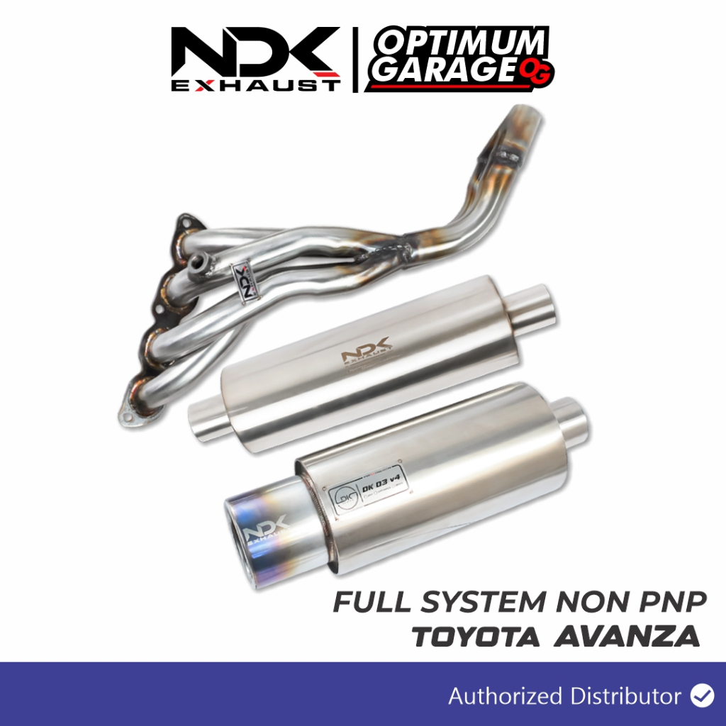 FULL SISTEM KNALPOT MOBIL NDK EXHAUST MUFFLER DK-O3V4 RESONATOR HOLD  ATAU STRAIGHT HEAEDER 4.2.1 MO
