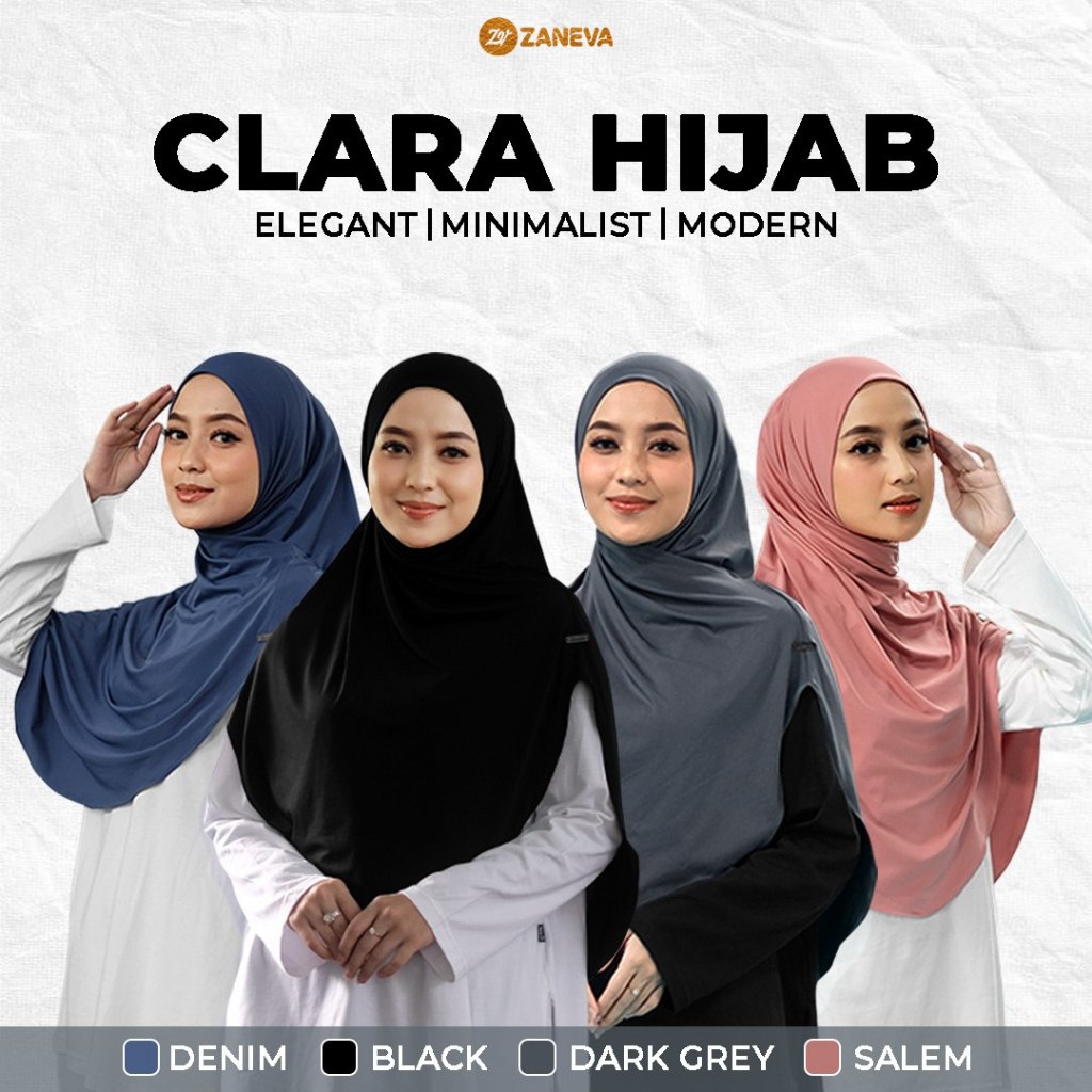 [NEW LAUNCHING] ZANEVA SPORTWEAR CLARA BERGO | Bergo Sport Syari Menutup Dada